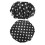 10Pcs Black Adjustable Hair Cap for Shower Reusable Satin Bath Caps 3