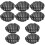10Pcs Black Adjustable Hair Cap for Shower Reusable Satin Bath Caps 5