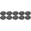 10Pcs Black Adjustable Hair Cap for Shower Reusable Satin Bath Caps 11