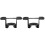 2Sets Iron Ceiling Fan Mount Bracket Universal Hanging Fan Mount Black 4