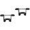 2Sets Iron Ceiling Fan Mount Bracket Universal Hanging Fan Mount Black 6