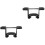 2Sets Iron Ceiling Fan Mount Bracket Universal Hanging Fan Mount Black 5