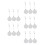 5Sets White ABS Retractable Steel Security Cable Locks for Display Use 8