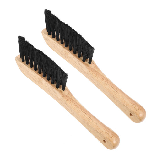 4Pcs Billiard Table Rail Brushes Wood Handle Cleaning Set 2