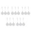 5Sets White ABS Retractable Steel Security Cable Locks for Display Use 9