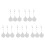 5Sets White ABS Retractable Steel Security Cable Locks for Display Use 6