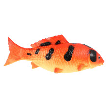 3Pcs PU Realistic Red Fish Figures Simulation Toy for Marine Learning
