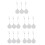 5Sets White ABS Retractable Steel Security Cable Locks for Display Use 4