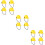12Pcs Mini Doll Yellow ABS Plastic Safety Hat for Decor 11
