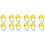 12Pcs Mini Doll Yellow ABS Plastic Safety Hat for Decor 6