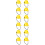 12Pcs Mini Doll Yellow ABS Plastic Safety Hat for Decor 10