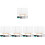 5Sets Lightweight Dry Erase Boards for Home Study with Storage Rack 6