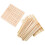 4Sets Light Yellow Wooden Clay Doll Display Base Smooth Edges Rack 3