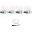 5Sets Lightweight Dry Erase Boards for Home Study with Storage Rack 5