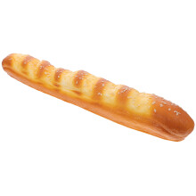 2Pcs High Grade PU Artificial French Bread Model Orange Decor