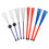 4Pairs Metal Brush Drum Sticks Kit Assorted Color Durable Drum Brushes 10