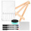 5Sets Lightweight Dry Erase Boards for Home Study with Storage Rack 2