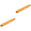 2Pcs High Grade PU Artificial French Bread Model Orange Decor 3