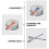 4Pairs Metal Brush Drum Sticks Kit Assorted Color Durable Drum Brushes 8
