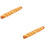2Pcs High Grade PU Artificial French Bread Model Orange Decor 6