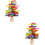 2Sets Wooden Stack-A-Rainbow-Tree Toy Multicolor Blocks for Kids Play 8