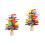 2Sets Wooden Stack-A-Rainbow-Tree Toy Multicolor Blocks for Kids Play 6
