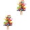 2Sets Wooden Stack-A-Rainbow-Tree Toy Multicolor Blocks for Kids Play 5