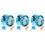 3Sets Metal Blue Yo-Yos for Beginner Safe Durable Hand Coordination 6