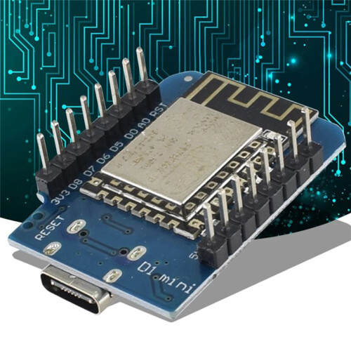 10PCS D1  TYPE-C Development Board USB ESP8266 ESP-12F V2 Module WiFi D1  Dev Board 3.3V with Pin for 1