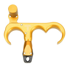 Aluminium Bogenfreigabe Daumentrat, 360 Rotation, 54 kg, Gold