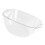 Transparent PET Face Basin, Easy Grip, 600g, 2mm Thickness 12
