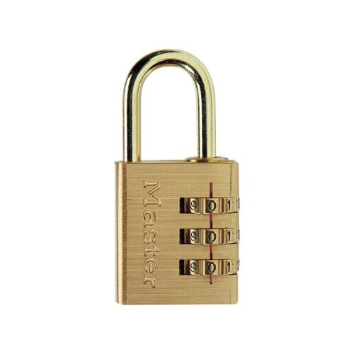 Master Lock Master Lock Brass Finish Combination Padlock