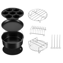 7 Set Pressure Cooker, Steamer & Air Fryer Bakeware Accessories Compatible for Foodi 5&6.5&8 Qt OP101,OP301,OP302