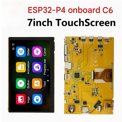 ESP32 P4 Development Board with 7-Inch LCD ESP32-C6 Camera Audio Interface Model ESP32-P4-7inch-JC1060P470C 1