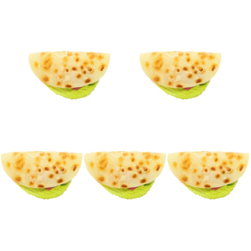 5Pièces Décor Pancake Simulé En PVC Couleur Multiple Pour Vitrine 2