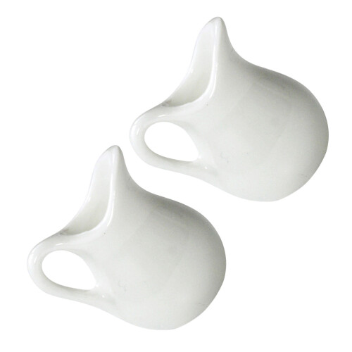 4Pièces Mini Lait Céramique Cuisine Miniature 1