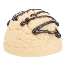 4Pcs White Faux Ice Cream Scoops Artificial Display Decoration