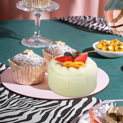 2Pièces Pâtisseries Factices PVC Décor Tabletop 2