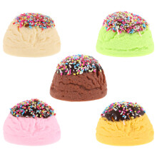 25Pièces Décorations Glaces Simulées PVC Multicolores Usage Varié