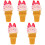 5Pièces Accessoires Glace Simulée PVC Pour Décoration 5
