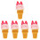 5Pièces Accessoires Glace Simulée PVC Pour Décoration 7