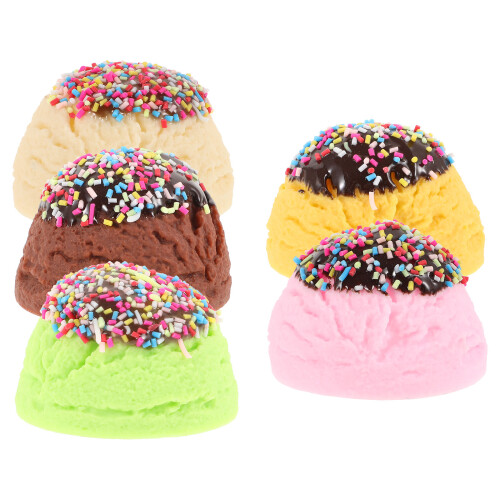 25Pièces Décorations Glaces Simulées PVC Multicolores Usage Varié 2