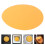 30Pcs Orange Pet Light Filter Sheets Self Adhesive Warm Diffuser Film 8