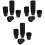 300Pcs Black Plastic Net Pots Hydroponic Garden Containers for Plants 5