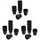300Pcs Black Plastic Net Pots Hydroponic Garden Containers for Plants 4