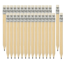 90Pcs Portable Natural Wood Mini Pencils with Erasers for Daily Use