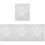 4Pcs Acrylic Embroidery Quilt Template White DIY Sewing Patchwork Tool 4