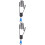 2Pcs Hanging Golf Glove Rack Blue PP Aluminum Glove Protector 7