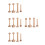 4Sets Beige Wooden Egg Tart Mold Tamper Double-Sided DIY Baking Tools 8