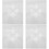 4Pcs Acrylic Embroidery Quilt Template White DIY Sewing Patchwork Tool 7